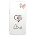 Diamond Decor iPhone 13 Pro Max TPU Case - Srdce