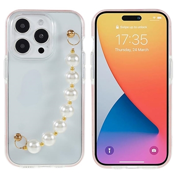 Dual-Color Series iPhone 14 Pro TPU Puzdro - Perlový Remienok