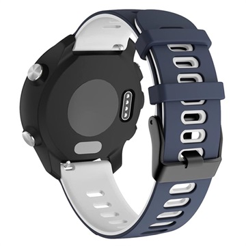 Dvojfarebný Garmin VivoActive 4 Silikone Sports Strap - modrý / biely