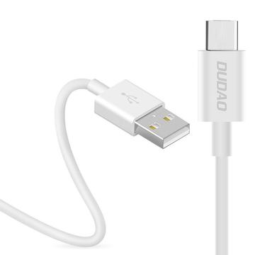 Dudao L1T USB-A / USB-C kábel - 3A, 1 m - biely