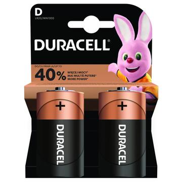 Duracell Basic LR20/D Batteries - 2 Pcs.