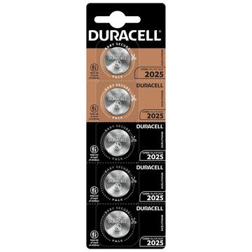 Duracell Mini CR2025 Coin Cell Battery 3V - 5 Pcs.