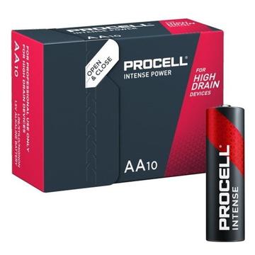 Duracell Procell Intense Power LR6/AA Alkaline Batteries 3110mAh - 10 Pcs. (Open Box - Excellent)