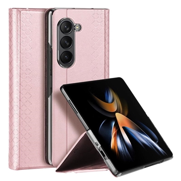 Samsung Galaxy Z Fold5 Dux Ducis Bril Flipové Puzdro - Ružová