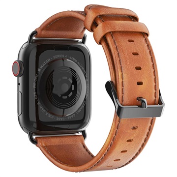 Dux Ducis Apple Watch Series 10/9/8/SE (2022)/7/SE/6/5/4/3/2/1 Kožený remienok - 42mm/41mm/40mm/38mm - hnedá