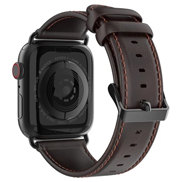 Dux Ducis Apple Watch Series Ultra 2/Ultra/10/9/8/SE (2022)/7/SE/6/5/4/3/2/1 Kožený remienok - 49mm/46mm/45mm/44mm/42mm - káva