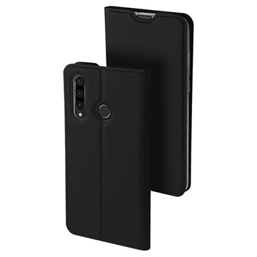 Dux Ducis Skin Pro Huawei P30 Lite Flip Case s slotom na kartu - čierna