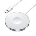 ESSAGER 3 v 1 15W magnetická bezdrôtová nabíjačka pre iPhone 12 / 13 / 14 / 15 / 16, AirPods, iWatch Slim Charging Pad