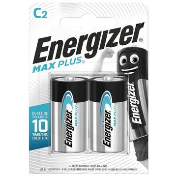 Energizer Max Plus LR14/C Alkaline Batteries - 2 Pcs.