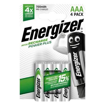 Energizer Recharge Power Plus Rechargeable R03/AAA Batteries 700mAh - 4 Pcs.