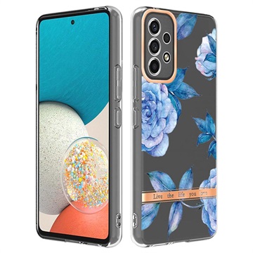 Kvetinová séria Samsung Galaxy A53 5G TPU Case - Blue Peony