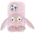 Fluffy Plush iPhone 13 Pro Max Hybrid Case