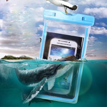 Fluorescent Universal Waterproof Case - 10.7cm x 17.3cm - Blue