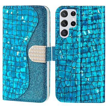 Croco Bling Series Samsung Galaxy S23 Ultra 5G Puzdro do Peňaženky