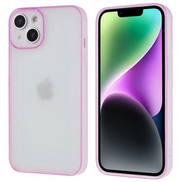 Svetelný iPhone 14 Plus TPU Puzdro - Vijolična