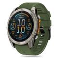 Garmin Fenix 5X/5X Plus/6X/6X Pro/7X/8 Tech-Protect Silicone Line Strap - 51mm - Military Green