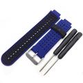 Garmin Forerunner 235/630/735 Dual-Color Silicone Sports Strap - Dark Blue