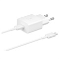 Samsung Fast Travel Charger a USB -C kábel EP -T1510XWEGEU - 15W - biela