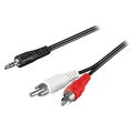 Cirkulovaný 3,5 mm / 2 x adaptér zvukového kábla RCA - 1,5 m