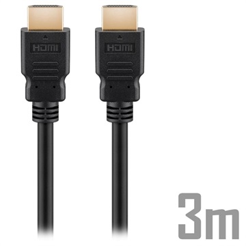 Goobay Ultra vysokorýchlostná HDMI 2,1 8k kábel - 3 m - Čierna