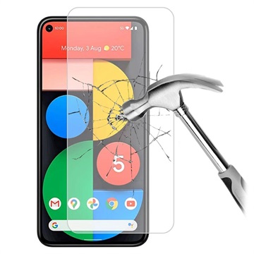 Google Pixel 5 Tempered Glass Screen Protector - 9H - priehľadný