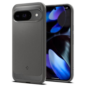 Google Pixel 9/9 Pro Spigen Rugged Armor TPU Case - Marble Grey