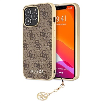 Hádajte kolekciu Charms 4G Charms iPhone 13 Pro Max Hybrid Case - Brown