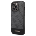 Guess 4G Stripe iPhone 14 Pro Hybrid Case - Grey