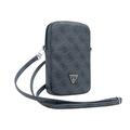 Guess 4G Triangle Logo Smartphone Shoulder Bag - Black