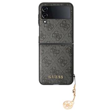 Puzdro Guess Charms Collection 4G na Samsung Galaxy Z Flip4 - Šedá