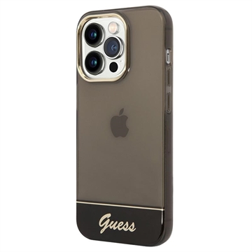 Guess Translucent iPhone 14 Pro Hybrid Case (Open Box - Excellent) - Black