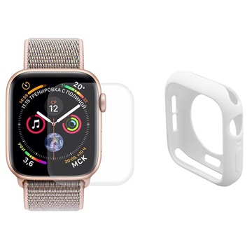 Hat Prince Apple Watch Series SE/6/5/4 Úplná ochrana - 40 mm - biela