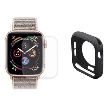 Hat Prince Apple Watch Series SE/6/5/4 Úplná ochrana - 44 mm - čierna