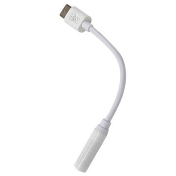 Hat Prince USB 3.1 Typ -C / 3,5 mm zvukový adaptér - biely