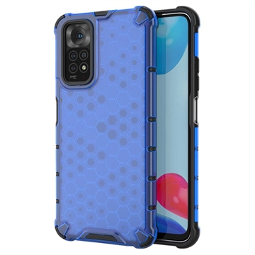 Xiaomi Redmi Note 11/11S Honeycomb Armored Hybridné Puzdro - Modrá