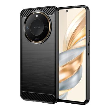 Honor X60 Puzdro z Brúseného TPU - Uhlíkové Vlákno