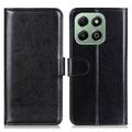 Honor X6b Wallet Case with Magnetic Closure - Black