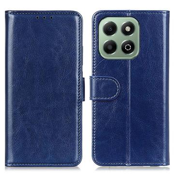 Honor X6b Wallet Case with Magnetic Closure - Dark Blue