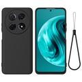 Huawei nova 13i Liquid Silicone Case with Hand Strap - Black