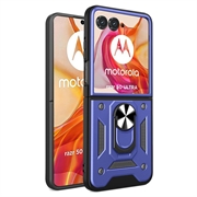 Motorola Razr 50 Ultra Hybrid Case with Ring Holder - Blue