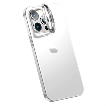 iPhone 14 Pro Max Hybrid Case with Hidden Kickstand - White