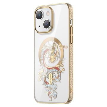 Kingxbar Myth Series iPhone 14 Plus Case - Zlatý drak