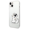 Karl Lagerfeld Clear iPhone 14 Plus TPU Puzdro - Choupette Eat