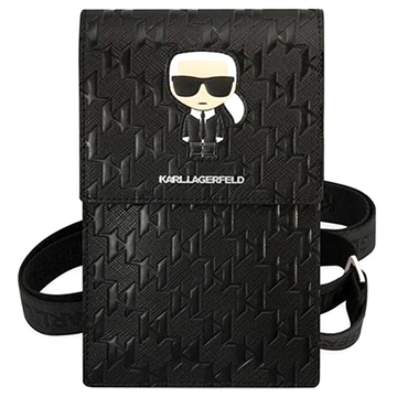 Taška cez Rameno na Smartfón Karl Lagerfeld Monogram Ikonik