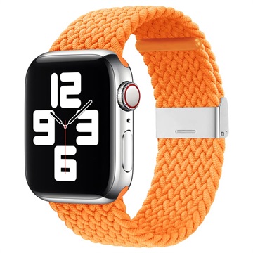 Apple Watch Series Ultra 2/Ultra/10/9/8/7/SE/6/5/4/3/2/1 pletený popruh - 49mm/46mm/45mm/44mm/42mm - pomaranč