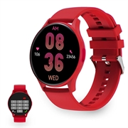 Ksix Core AMOLED Smartwatch w. Sport/Health Modes - Red