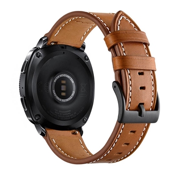 Samsung Galaxy Watch4/Watch4 Classic/Watch5/Watch6/Watch FE/Watch7 Leather Strap - 20mm - Brown