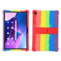 Lenovo Tab M10 Plus Gen 3 Silicone Case with Kickstand - Colorful