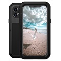 Love Mei Výkonný iPhone 12/12 Pro Hebrid Case - Black