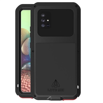 Love Mei Výkonný Samsung Galaxy A51 5G Hybrid Case - Black